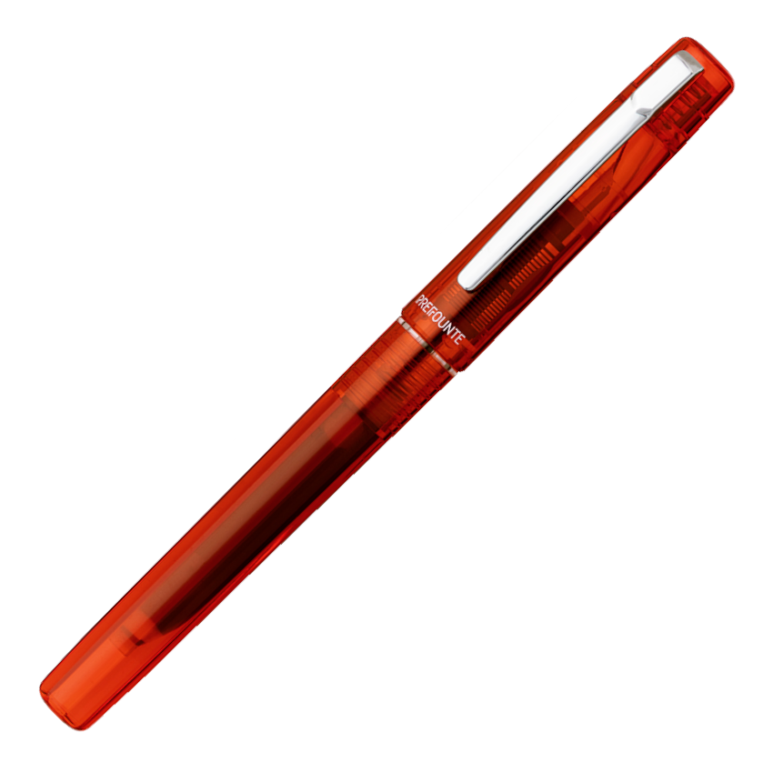 Platinum Prefounte Fountain Pen - Vermilion Orange | Atlas Stationers.