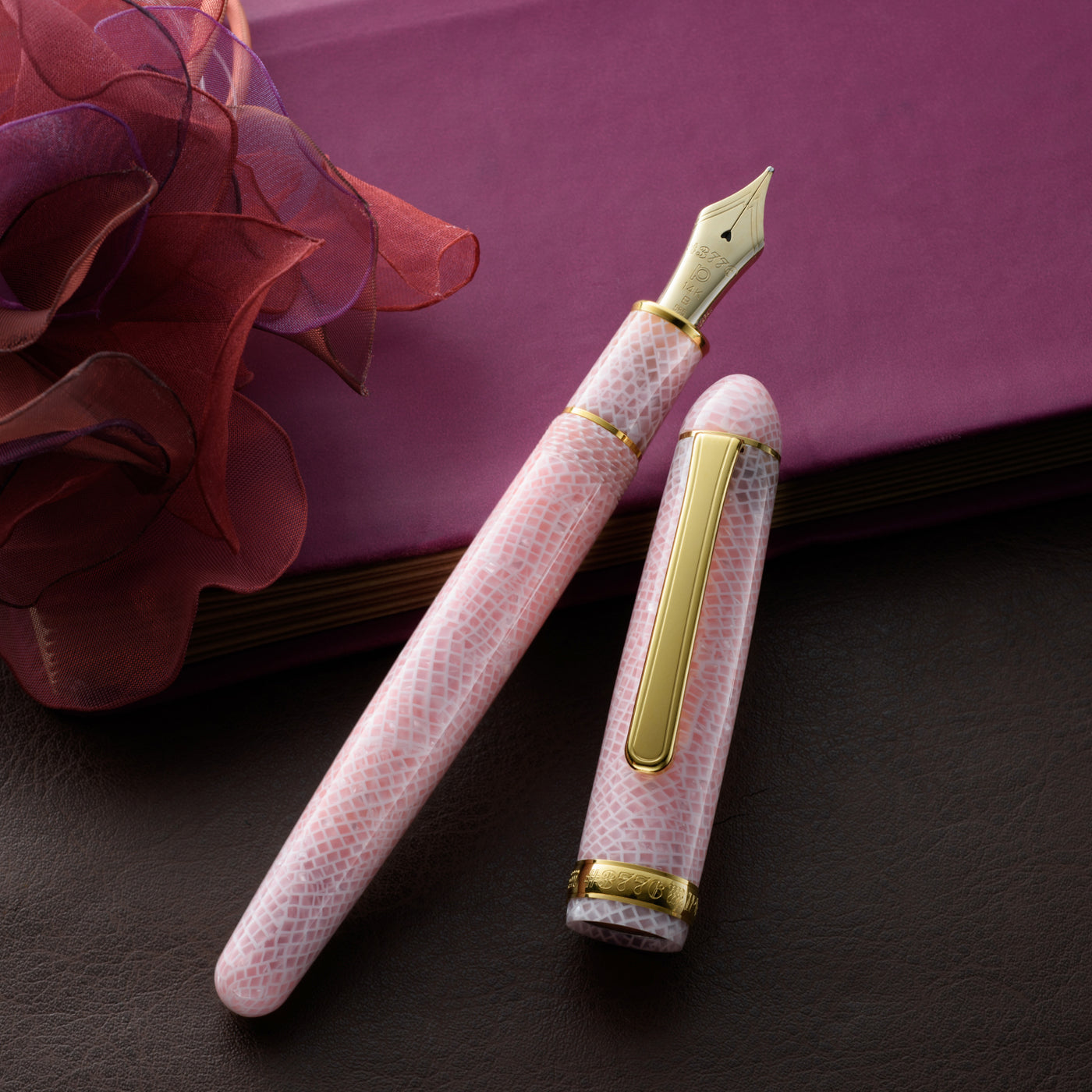 Platinum #3776 Celluloid Fountain Pen - Cherry Blossom | Atlas Stationers.