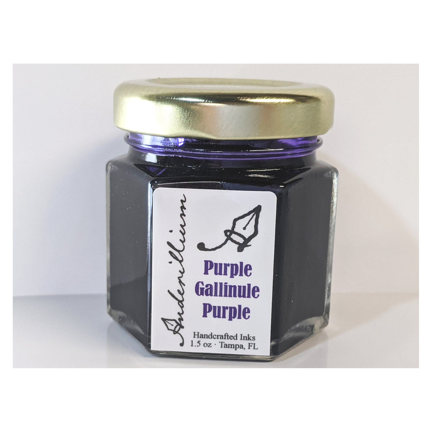 Anderillium Purple Gallinule Purple 1.5 Oz Bottled Ink | Atlas Stationers.