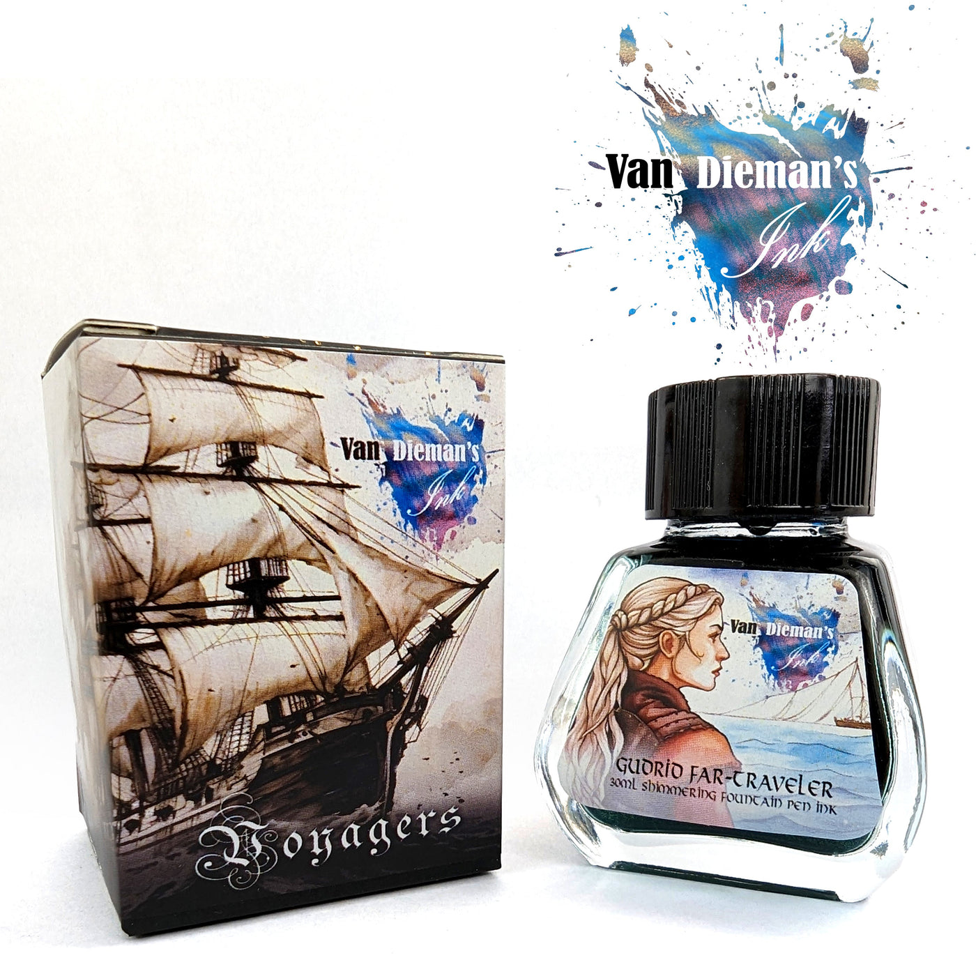 Van Dieman's Voyagers - Gudrid Far Traveler - Shimmering 30ml Bottled Ink