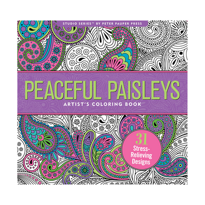 Peaceful Paisleys Adult Coloring Book | Atlas Stationers.