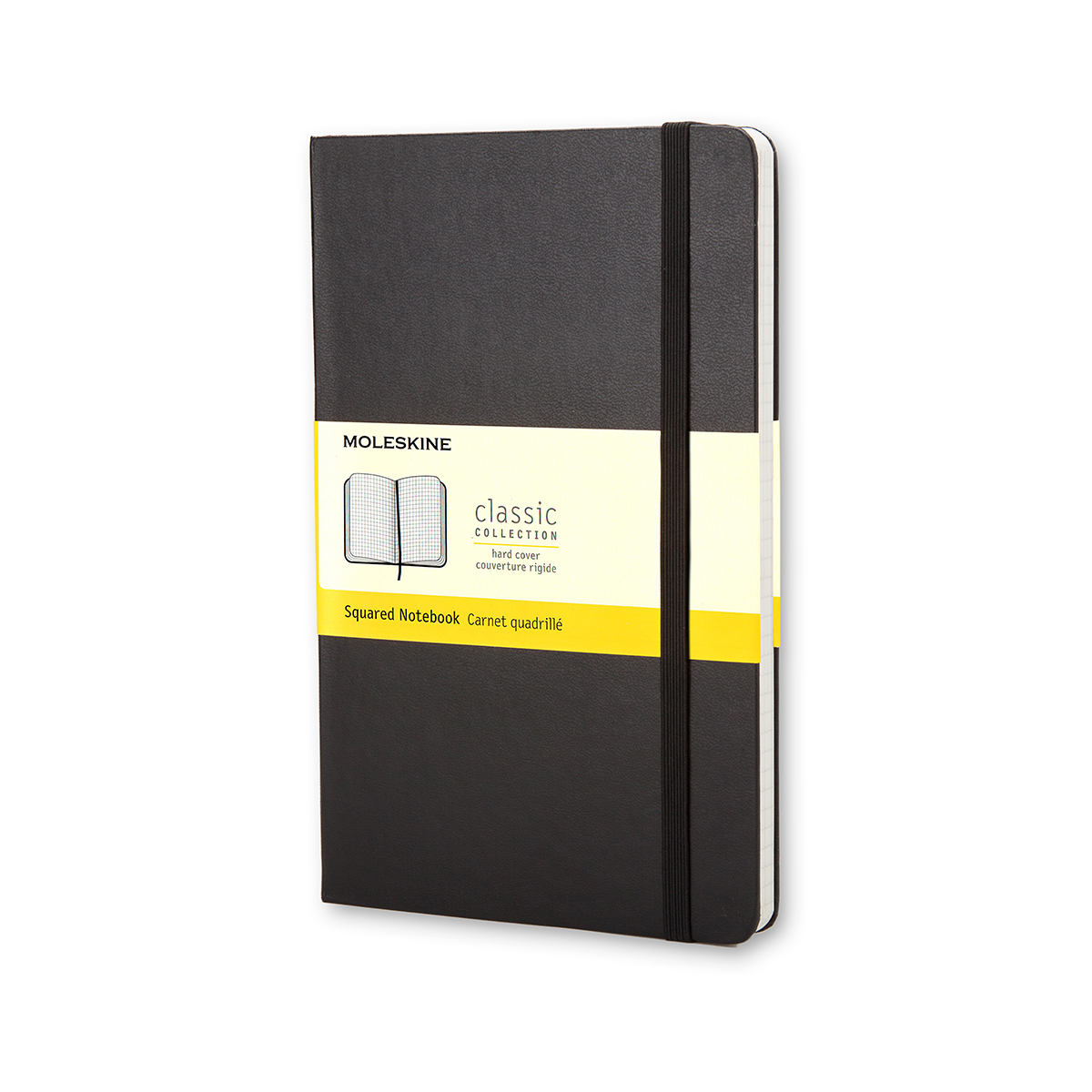 Moleskine Pocket Classic Hard Cover Notebook - Black - Squared | Atlas Stationers.