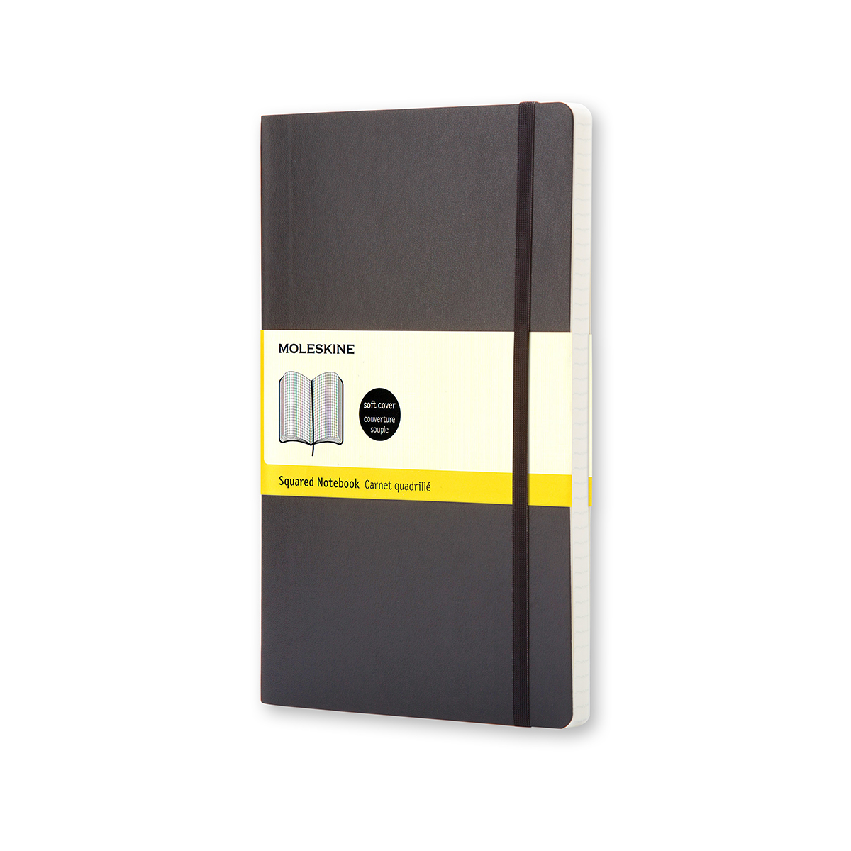 Moleskine Pocket Classic Soft Cover Notebook - Black - Squared | Atlas Stationers.