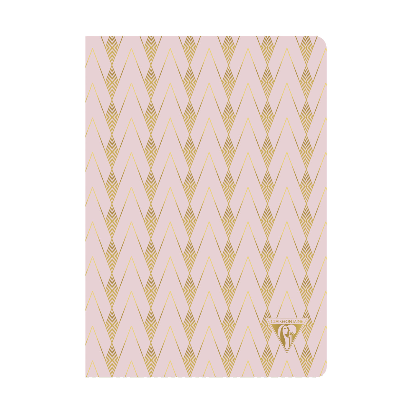 Clairefontaine Neo Deco Sewn Spine Notebook - Ivory Paper - Lined 48 Sheets - 6 x 8 1/4 - Powder Pink | Atlas Stationers.