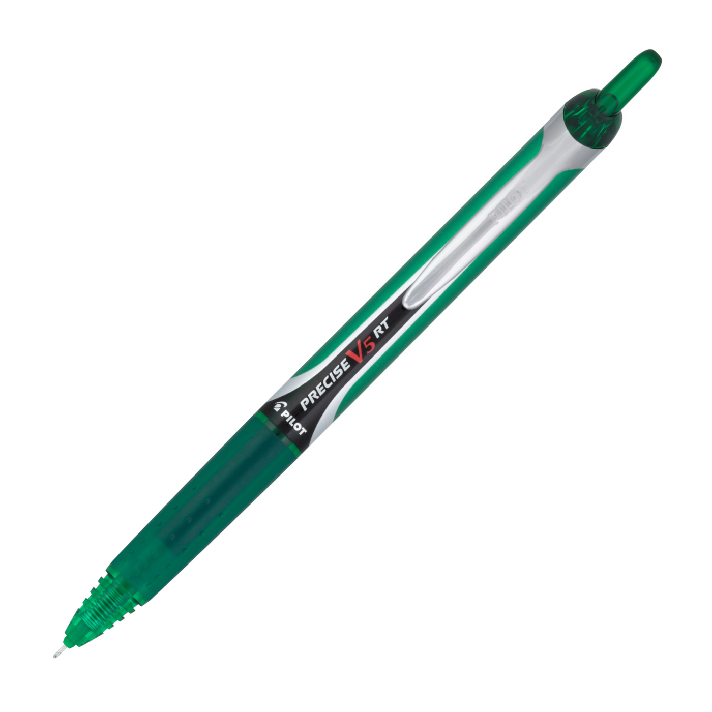Pilot V5 Grip Hi-Tecpoint Rollerball Pen - Green 