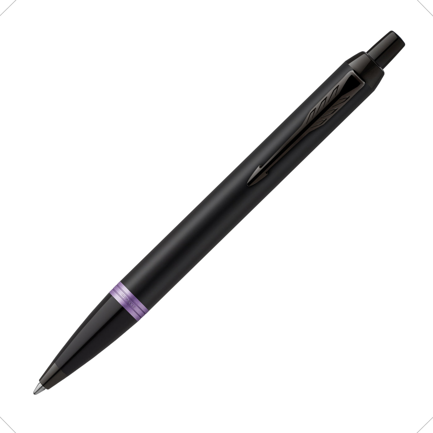 Parker IM Vibrant Rings Ballpoint Pen - Amethyst Purple | Atlas Stationers.