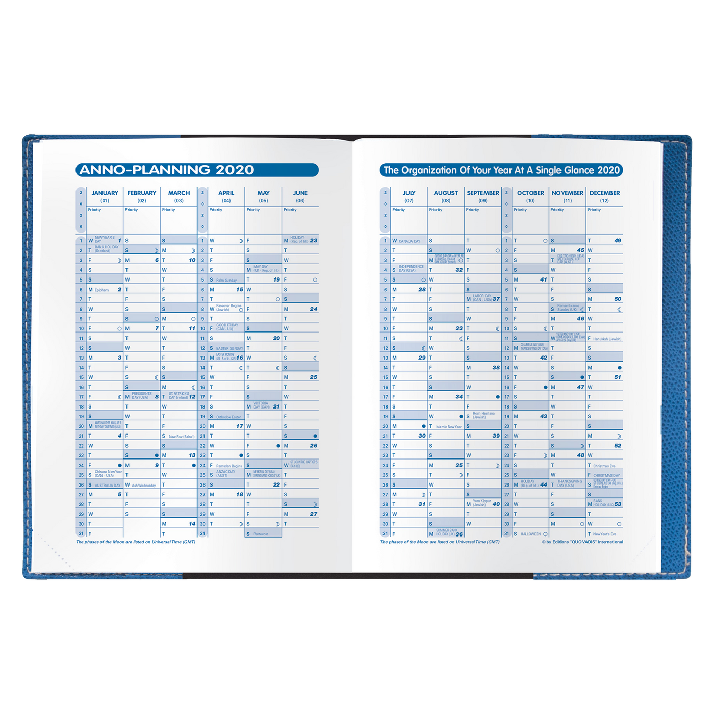 Quo Vadis 2024 Business Vertical Weekly Planner - Refill Only