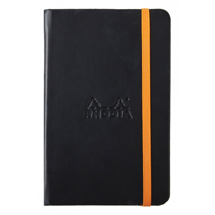 Rhodia Rhodiarama A5 Hard Cover Notebook - Ruled - Black | Atlas Stationers.