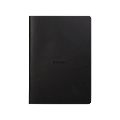 Rhodia Sewn Spine A5 Notebook - Dot Grid - Black | Atlas Stationers.