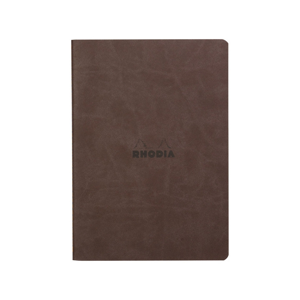 Rhodia Sewn Spine A5 Notebook - Dot Grid - Chocolate | Atlas Stationers.