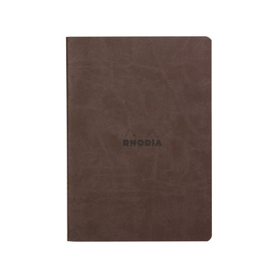Rhodia Sewn Spine A5 Notebook - Dot Grid - Chocolate | Atlas Stationers.