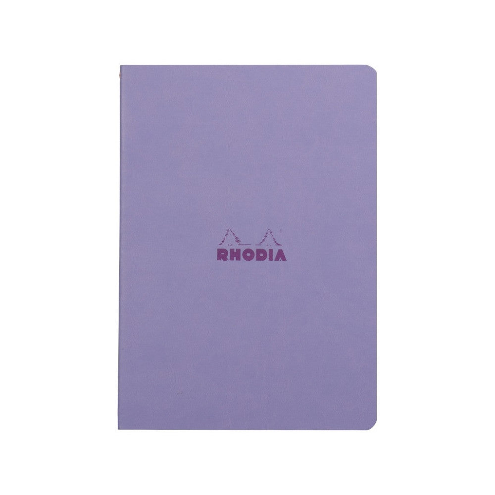 Rhodia Sewn Spine A5 Notebook - Dot Grid - Iris | Atlas Stationers.