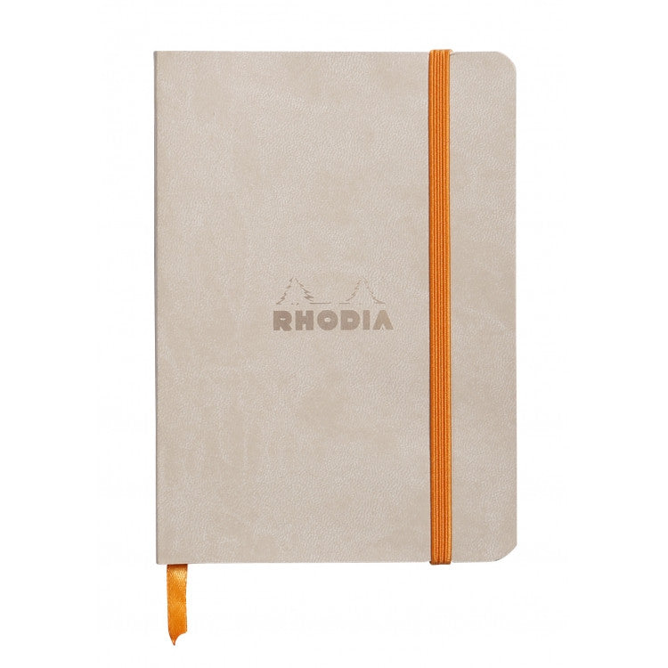 Rhodia Rhodiarama Soft Cover A5 Notebook - Dot Grid - Beige | Atlas Stationers.