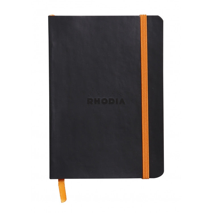 Rhodia Rhodiarama Soft Cover A5 Notebook - Ruled - Black | Atlas Stationers.
