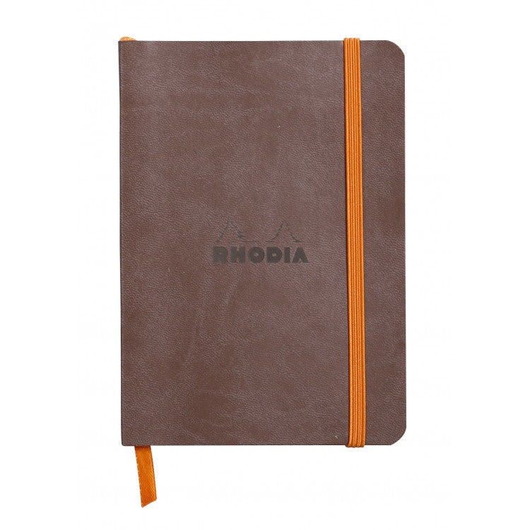 Rhodia Rhodiarama Soft Cover A5 Notebook - Ruled - Chocolate | Atlas Stationers.