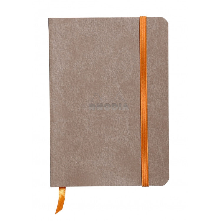 Rhodia Rhodiarama Soft Cover A5 Notebook - Ruled - Taupe | Atlas Stationers.