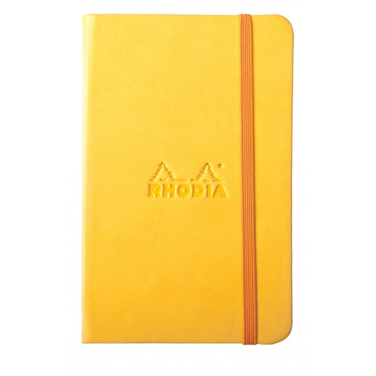 Rhodia Rhodiarama A5 Hard Cover Notebook - Ruled - Yellow | Atlas Stationers.