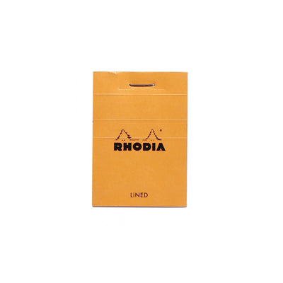 Rhodia Staplebound Notepad - Lined 80 sheets - 2 x 3 - Orange cover | Atlas Stationers.