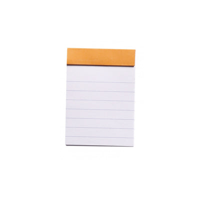 Rhodia Staplebound Notepad - Lined 80 sheets - 2 x 3 - Orange cover | Atlas Stationers.