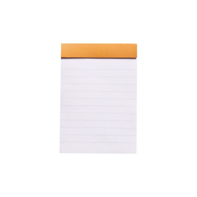 Rhodia Staplebound Notepad - Lined 80 sheets - 3 x 4 - Orange cover | Atlas Stationers.