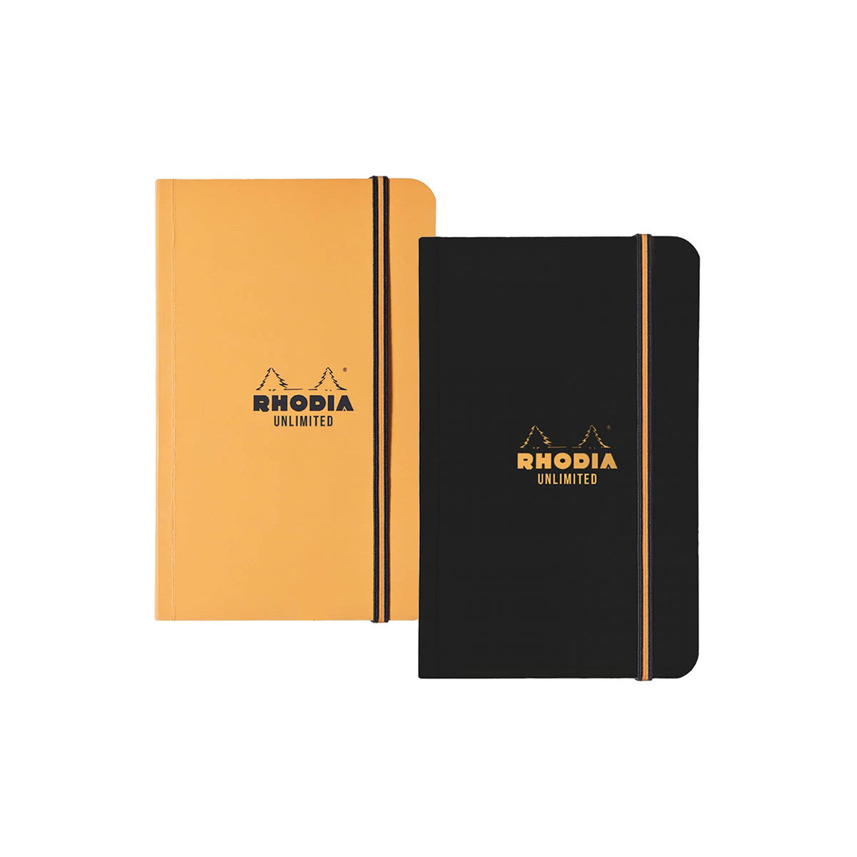 Rhodia "Unlimited” Pocket Notebook - Lined 60 sheets -  3 1/2 x 5 1/2 - Black cover | Atlas Stationers.