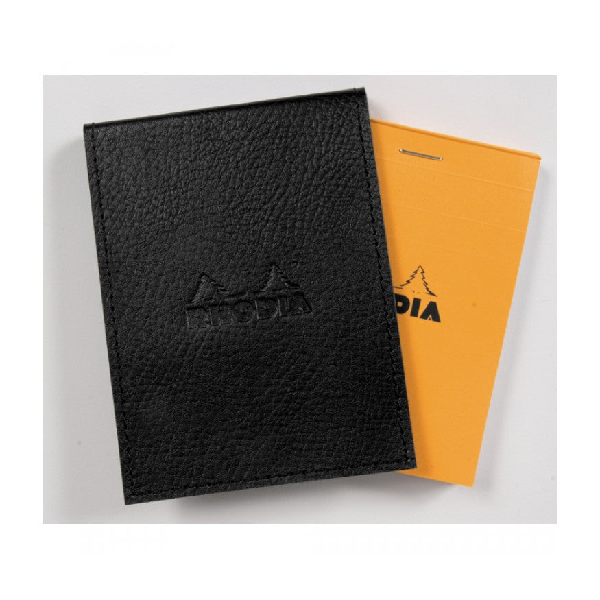 Rhodia Pad Holder with Pad 16200 - 6 x 8 3/4 - Black cover | Atlas Stationers.