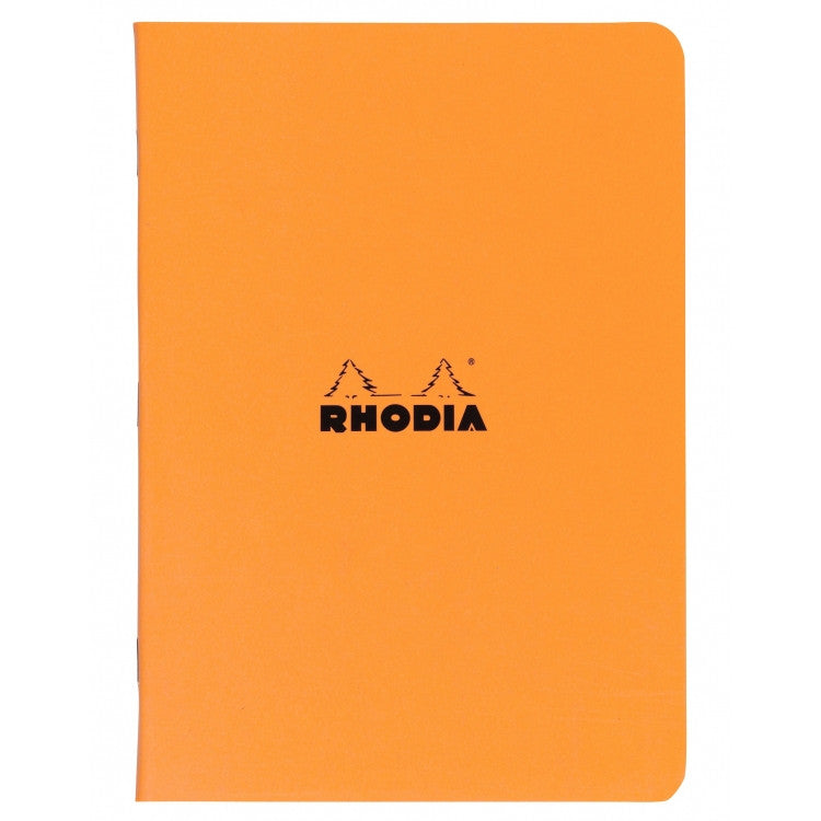 Rhodia Slim Staplebound Notebook - Lined 48 sheets - 8 1/4 x 11 3/4 - Orange cover | Atlas Stationers.