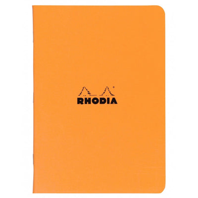 Rhodia Slim Staplebound Notebook - Lined 48 sheets - 8 1/4 x 11 3/4 - Orange cover | Atlas Stationers.