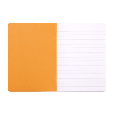 Rhodia Slim Staplebound Notebook - Lined 48 sheets - 6 x 8 1/4 - Orange cover | Atlas Stationers.