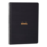 Rhodia Rhodiactive Meeting paper Book 90g paper - Lined 80 sheets - 9 x 11 3/4 - Black cover | Atlas Stationers.