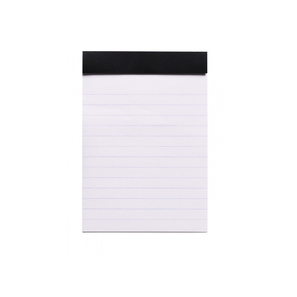Rhodia Staplebound Notepad - Lined 80 sheets - 3 3/8 x 4 3/4 - Black cover | Atlas Stationers.