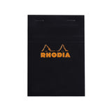 Rhodia Staplebound Notepad - Graph 80 sheets - 4 x 6 - Black cover | Atlas Stationers.
