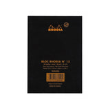 Rhodia Staplebound Notepad - Lined 80 sheets - 4 x 6 - Black cover | Atlas Stationers.