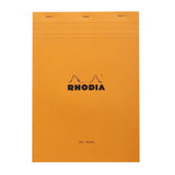 Rhodia Staplebound Notepad - Blank 80 sheets - 8 1/4 x 11 3/4 - Orange cover | Atlas Stationers.