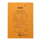 Rhodia Staplebound Notepad - Graph 80 sheets - 8 1/4 x 11 3/4 - Orange cover | Atlas Stationers.