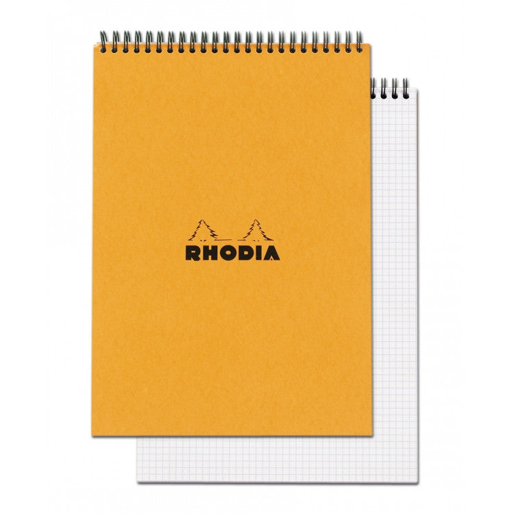 Rhodia Wirebound Notepad - Graph 80 sheets - 8 1/4 x 11 3/4