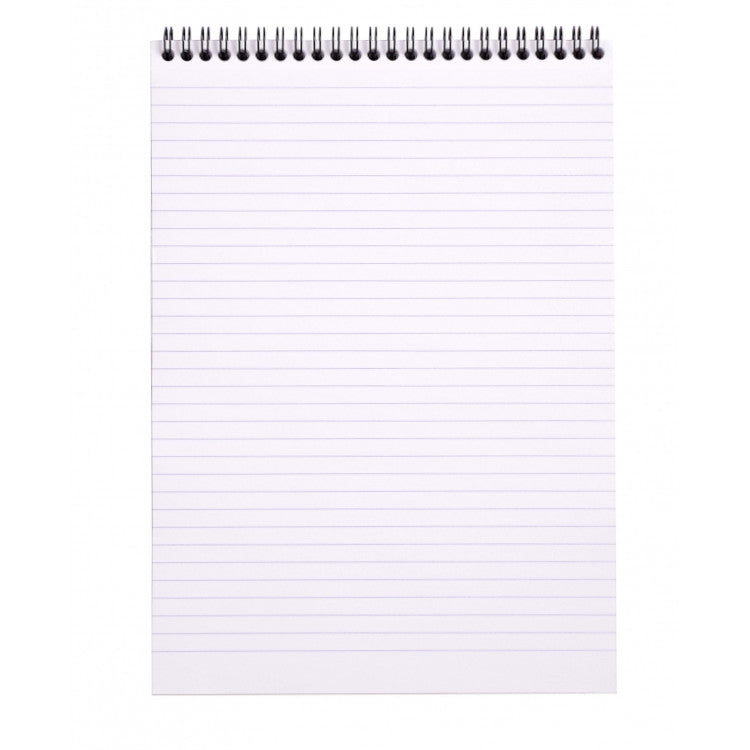 Rhodia Wirebound Notepad - Lined 80 sheets - 8 1/4 x 11 3/4 - Black cover | Atlas Stationers.