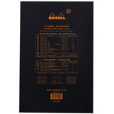 Rhodia Staplebound Notepad - Graph 80 sheets - 8 1/4 x 12 1/2 - Black cover | Atlas Stationers.