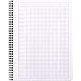 Rhodia Wirebound Notebook - Graph 80 sheets - 9 x 11 3/4 - Black cover | Atlas Stationers.