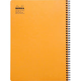 Rhodia Wirebound Notebook - Lined w/ margin 80 sheets - 9 x 11 3/4 - Orange cover | Atlas Stationers.