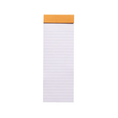 Rhodia Staplebound Notepad - Lined 80 sheets - 3 x 8 1/4 - Orange cover | Atlas Stationers.
