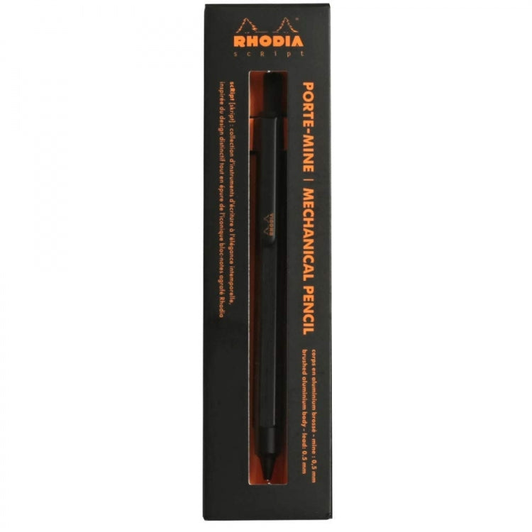 Rhodia Mechanical Pencil - 5" long - Black | Atlas Stationers.