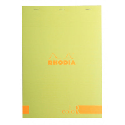 Rhodia ColoR Pads, Anise Cover, Ruled Pages, 8 1/4 x 11 3/4 | Atlas Stationers.