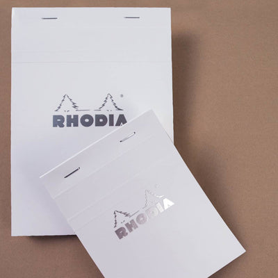 Rhodia Staplebound Notepad - Graph 80 sheets - 3 x 4 - White cover | Atlas Stationers.