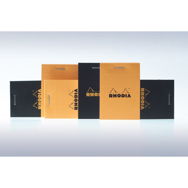 Rhodia Staplebound Notepad - Graph 80 sheets - 2 x 3 - Black cover | Atlas Stationers.