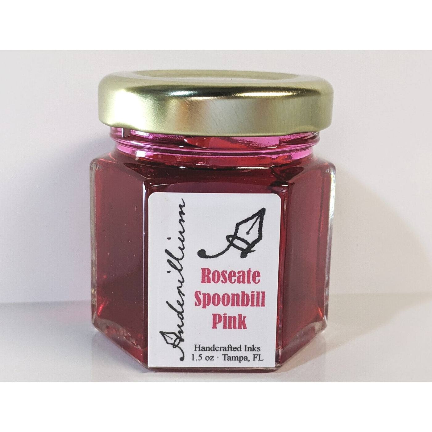 Anderillium Roseate Spoonbill Pink 1.5 Oz Bottled Ink | Atlas Stationers.