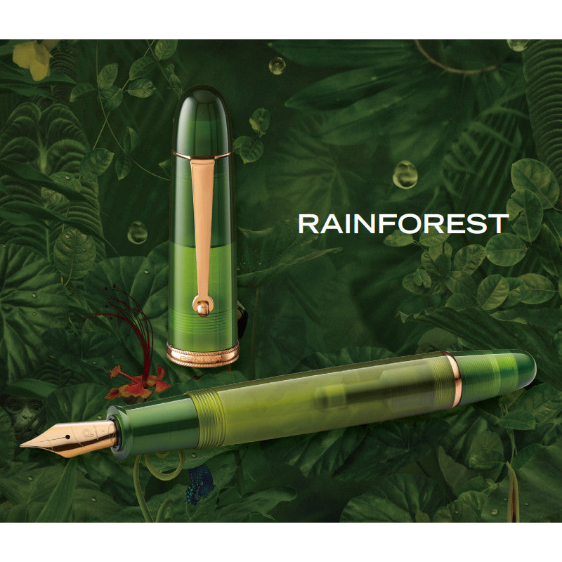 Penlux Masterpiece Grande Fountain Pen - Rainforest | Atlas Stationers.
