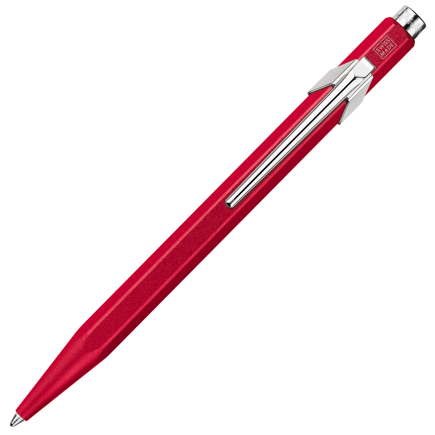 Caran d'Ache 849 Colormat-X Ballpoint Pen - Red | Atlas Stationers.