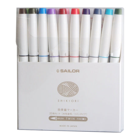 Sailor Compass Shikiori Markers 20 Piece Set | Atlas Stationers.