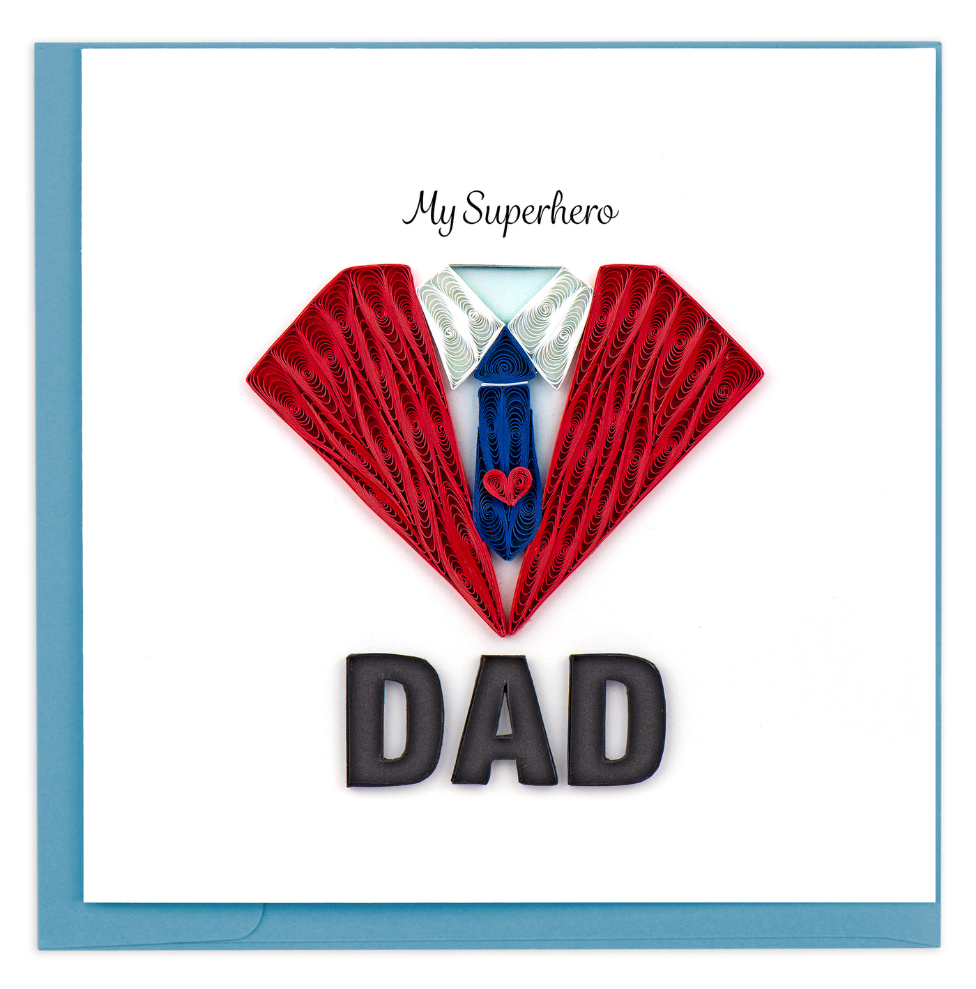 Quilled Superhero Dad Card | Atlas Stationers.